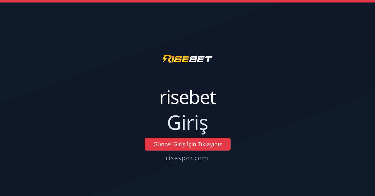risebet Giriş