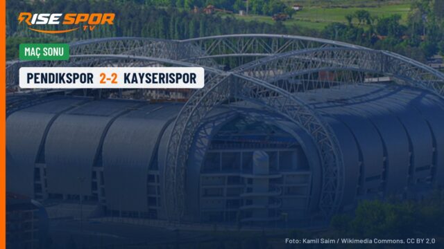 Kayserispor, 10 kişi kalan Pendikspor karşısında 2 puan bıraktı