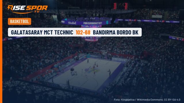 Galatasaray MCT Technic, Bandırma’yı 34 sayı farkla devirdi: 102-68