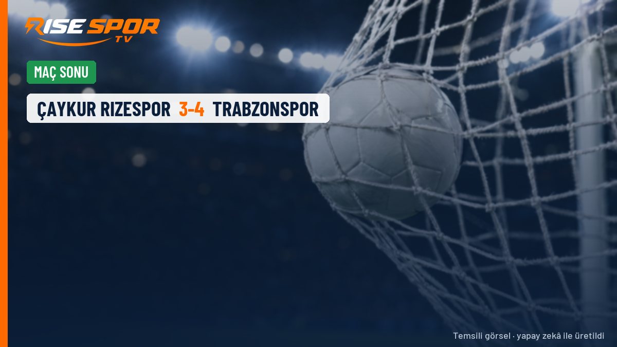 Trabzonspor, Rize'de 0-2'den döndü: 7 gollü derbide 4-3