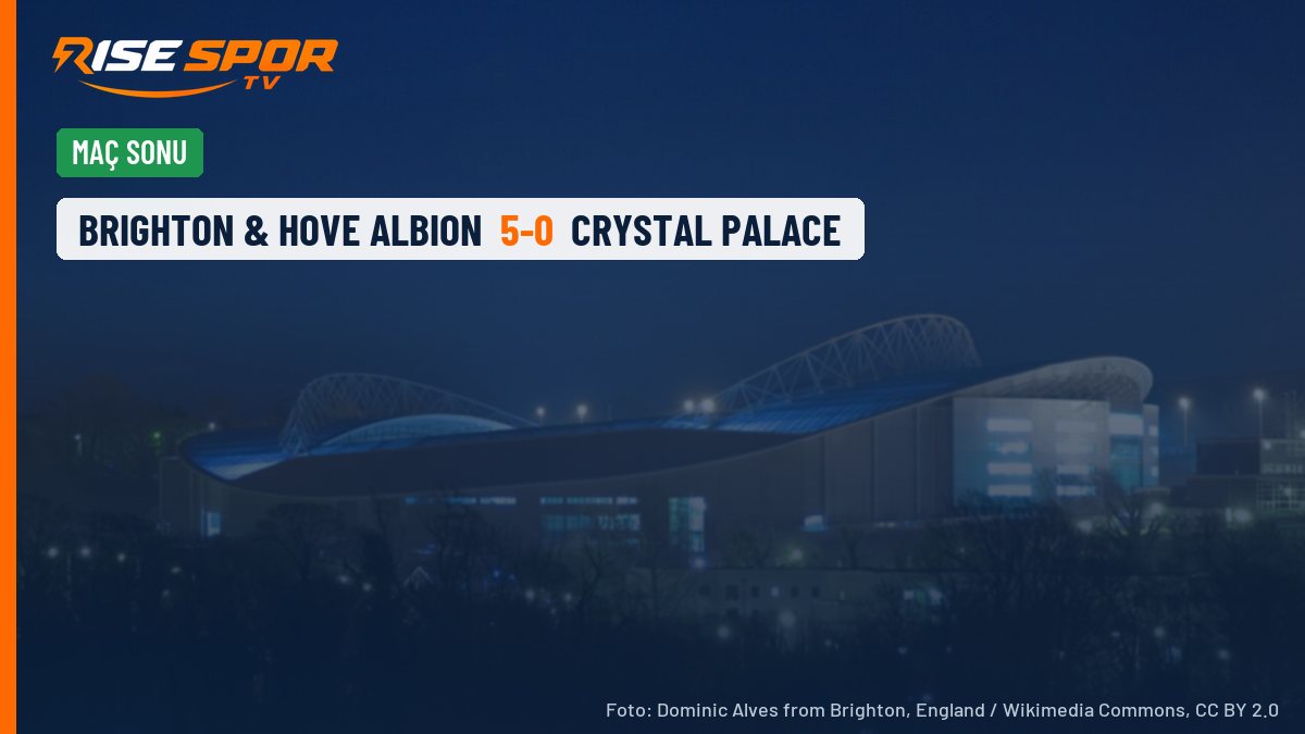 Brighton, Crystal Palace'ı 5-0 yendi: Derbide ilk 10 dakikada üç gol